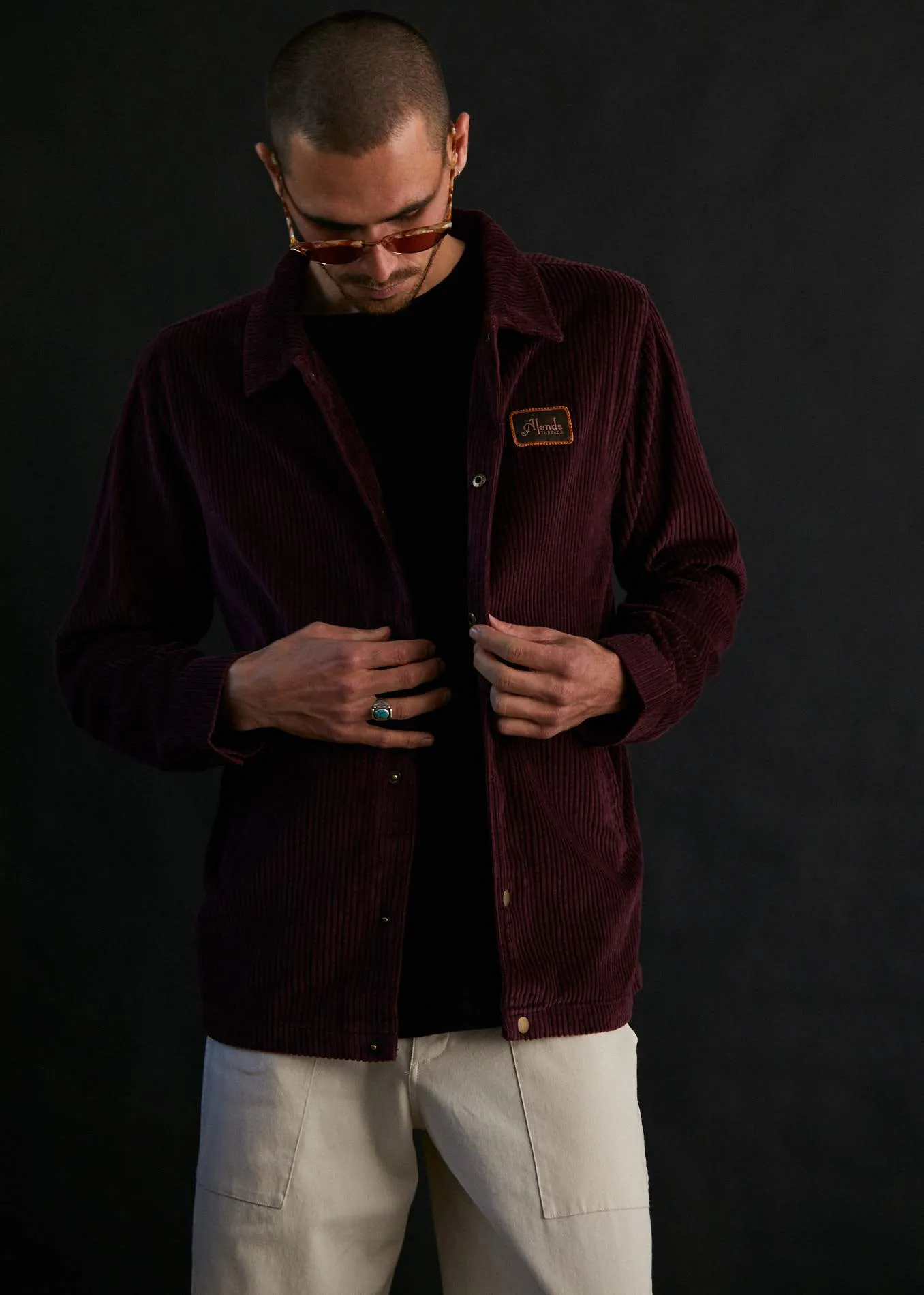 Afends Mens Enjoy - Corduroy Coach Jacket