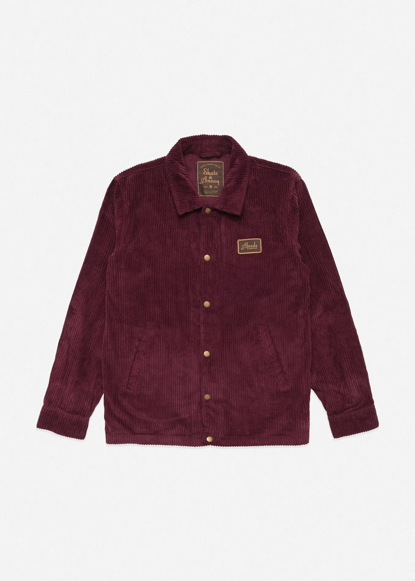 Afends Mens Enjoy - Corduroy Coach Jacket