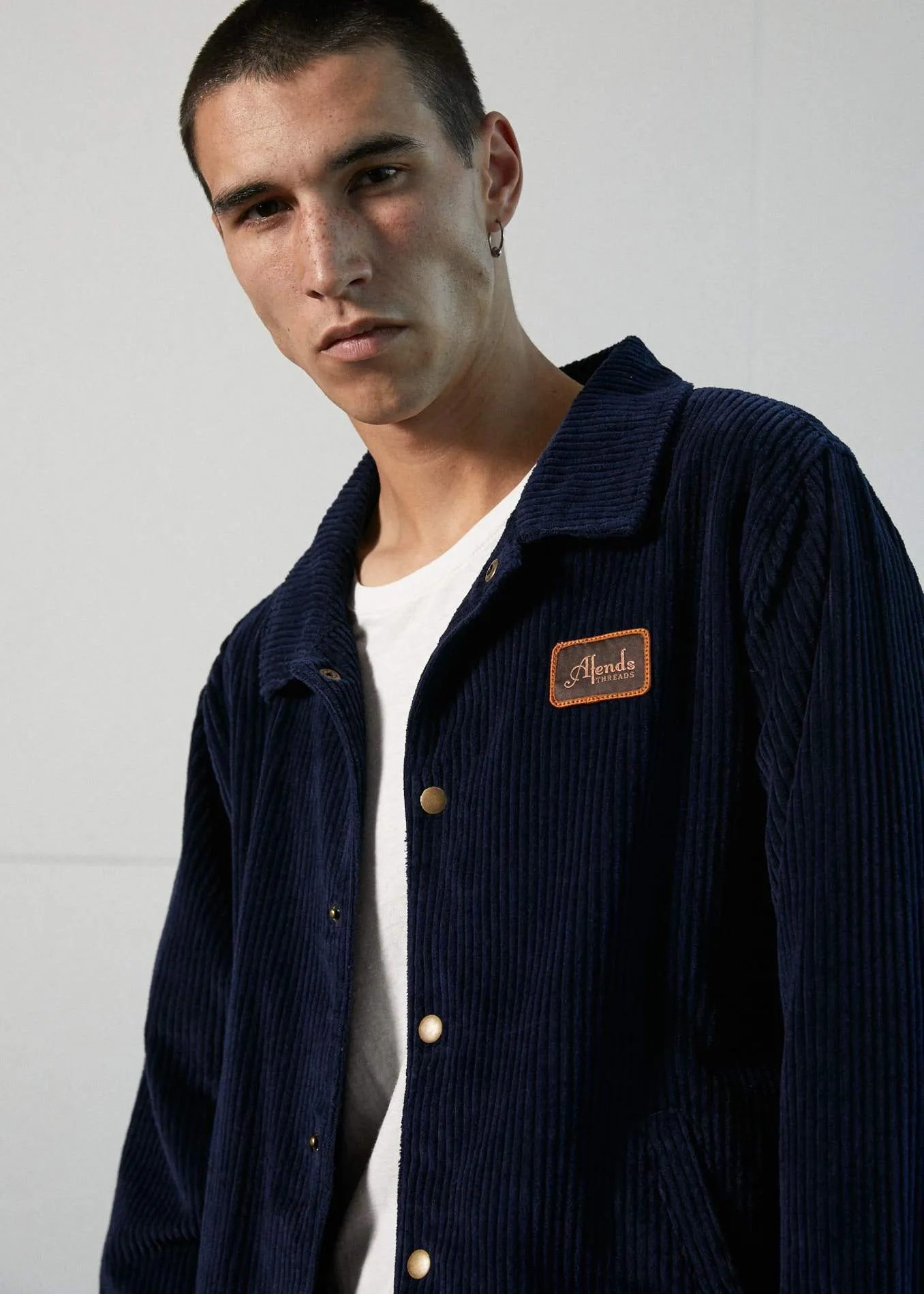 Afends Mens Enjoy - Corduroy Coach Jacket