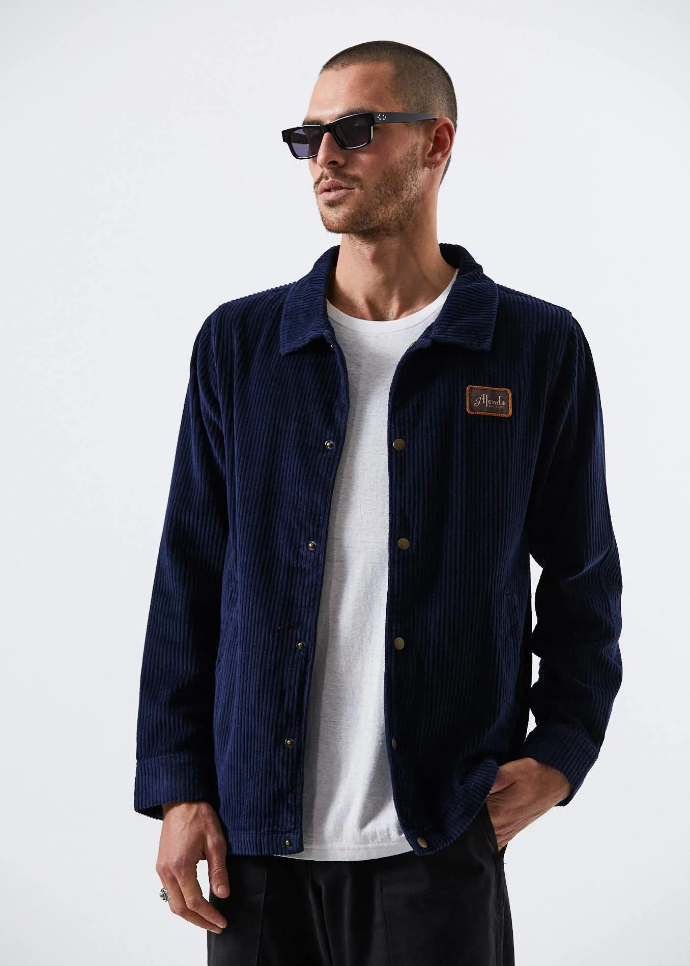 Afends Mens Enjoy - Corduroy Coach Jacket