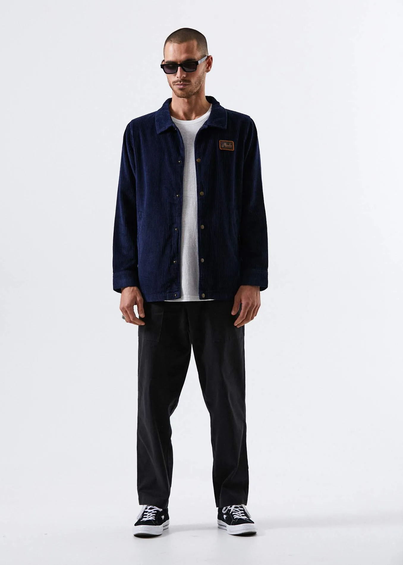 Afends Mens Enjoy - Corduroy Coach Jacket