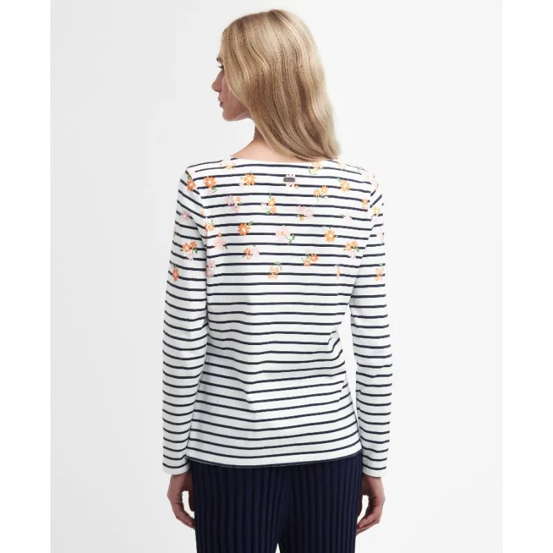 Barbour Bradley Print Ladies Long Sleeve Top - Coast Print