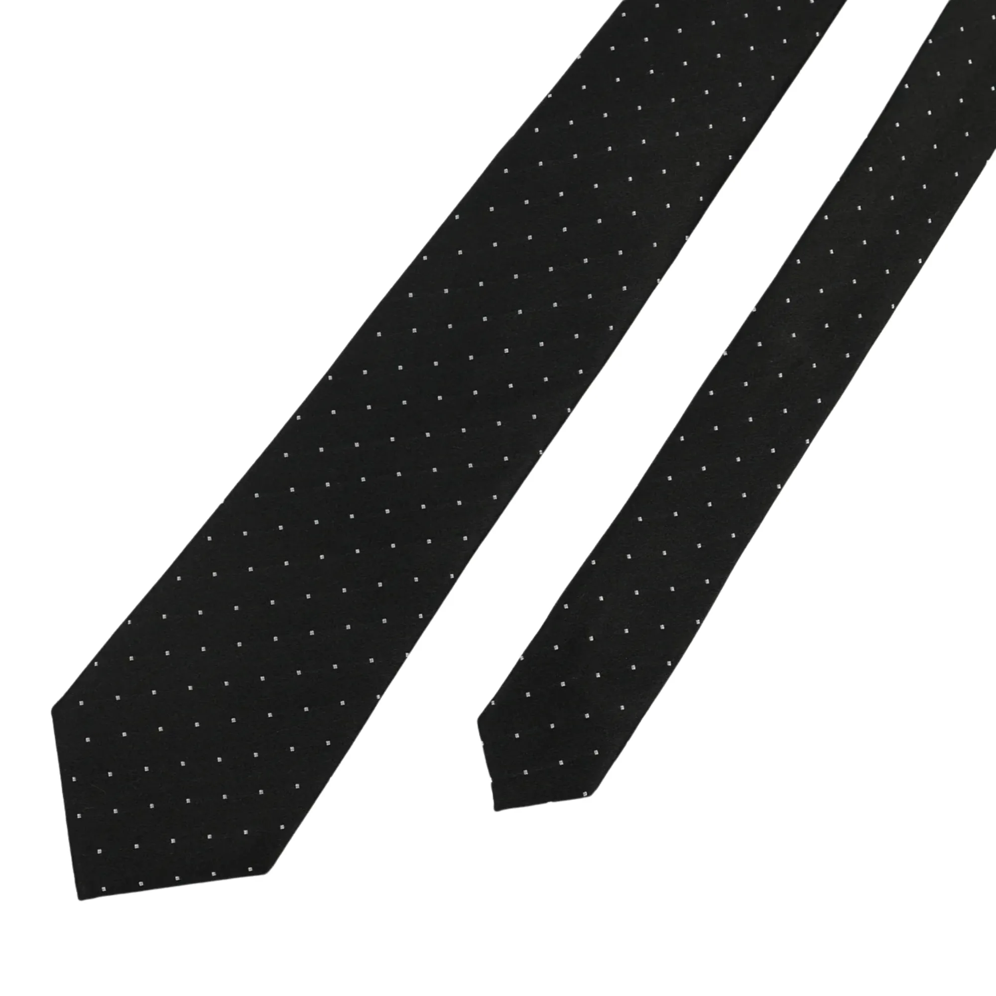 Black Silk Micro Spot Tie