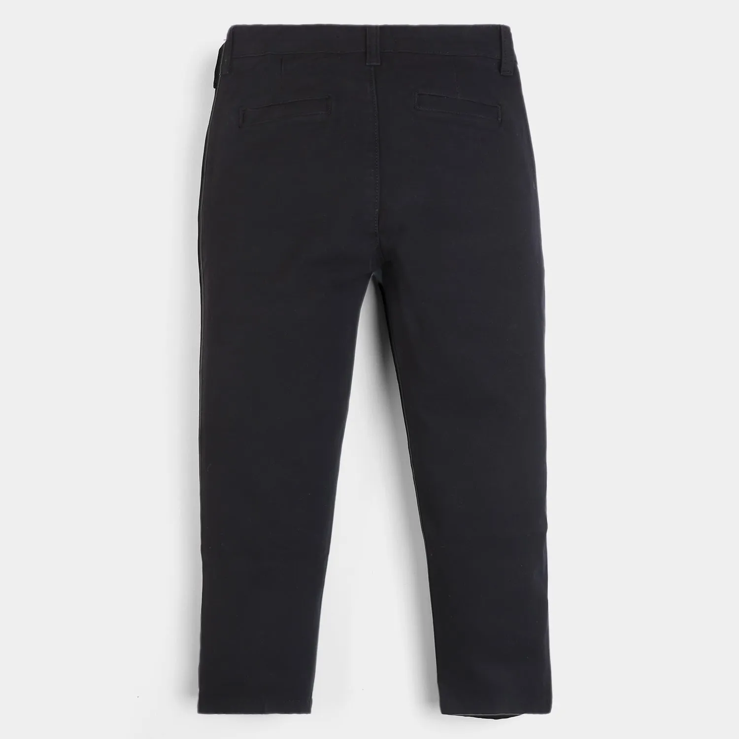 Boys Cotton Pant Basic-Jet Black