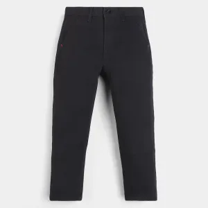 Boys Cotton Pant Basic-Jet Black