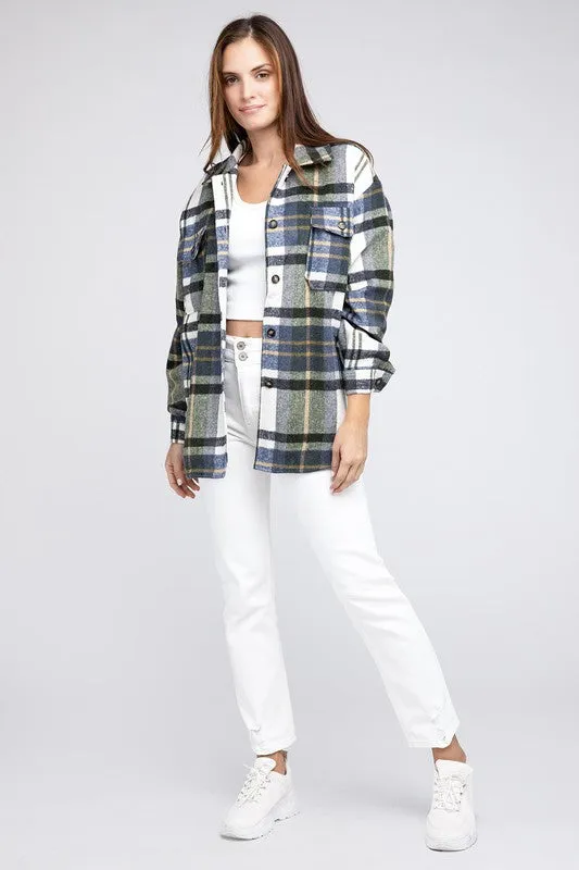 Brandy Plaid Textured Shirt