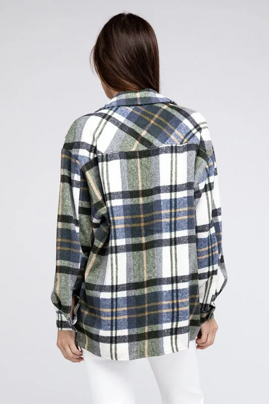 Brandy Plaid Textured Shirt