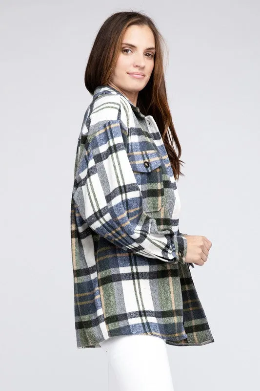 Brandy Plaid Textured Shirt