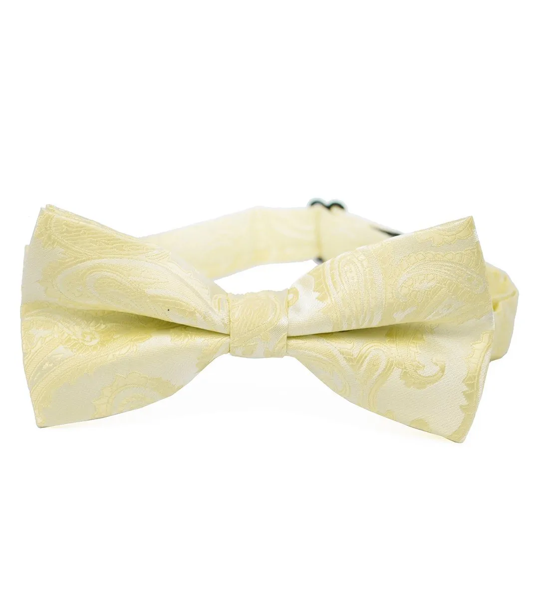 Classic Champagne Paisley Bow Tie