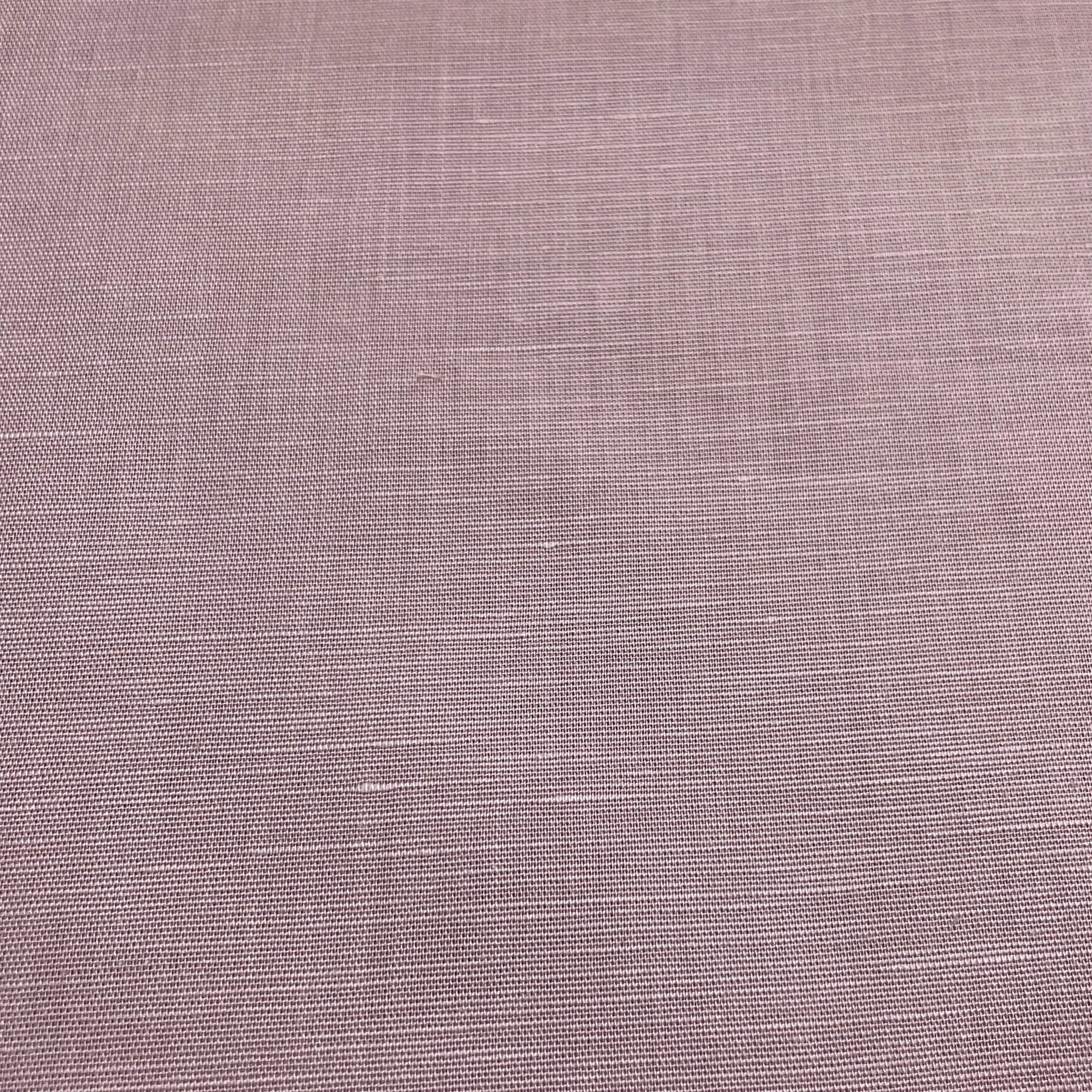 Dull Pink Solid Cotton Linen Fabric