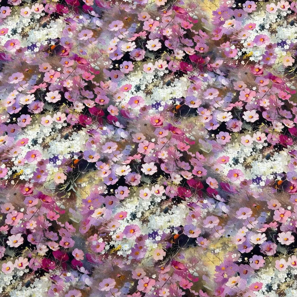 Elegant Gardens Viscose Twill Fabric