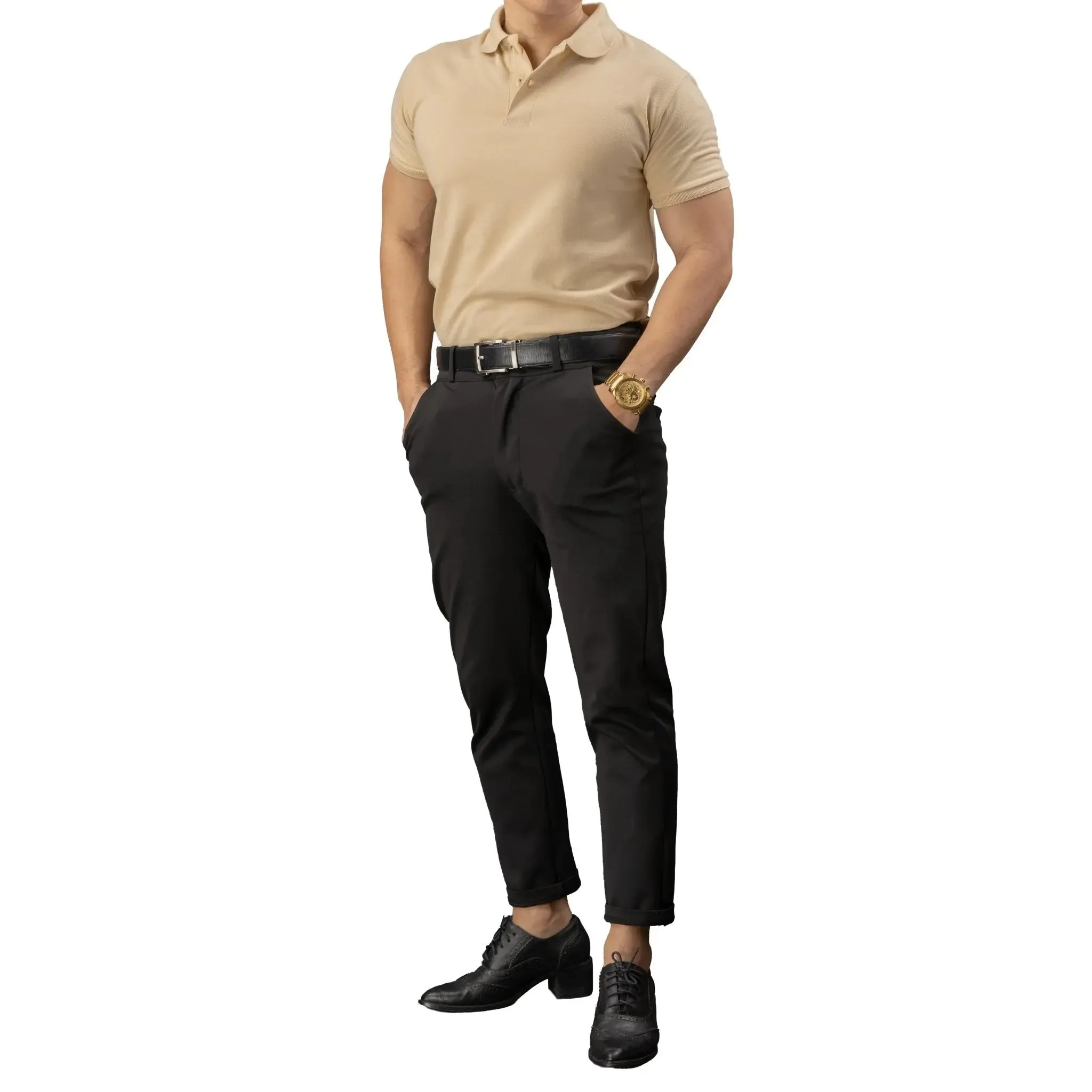 FLEXFIT Series Men's Polo - Cream