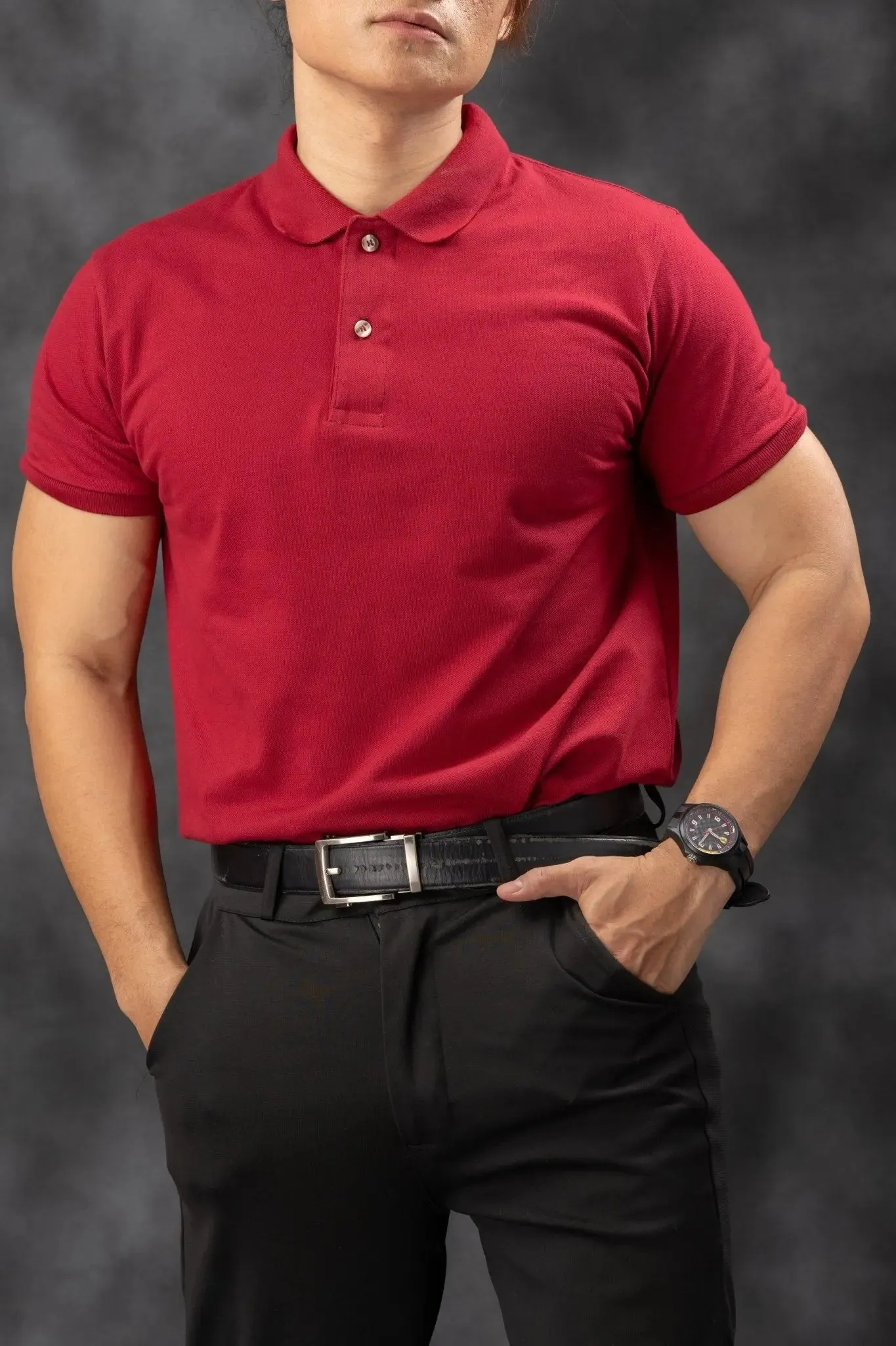 FLEXFIT Series Men's Polo - Red