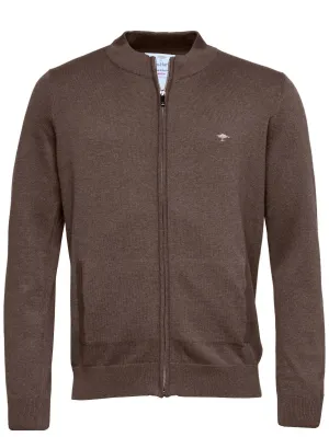 FYNCH HATTON Full Zip Cardigan - Men's Superfine Cotton – Earth