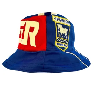 Ipswich Town 84/85 Upcycled Home Shirt Bucket Hat (Score Draw)