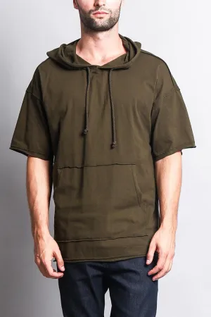 Men's Over Sized Hooded T-Shirt