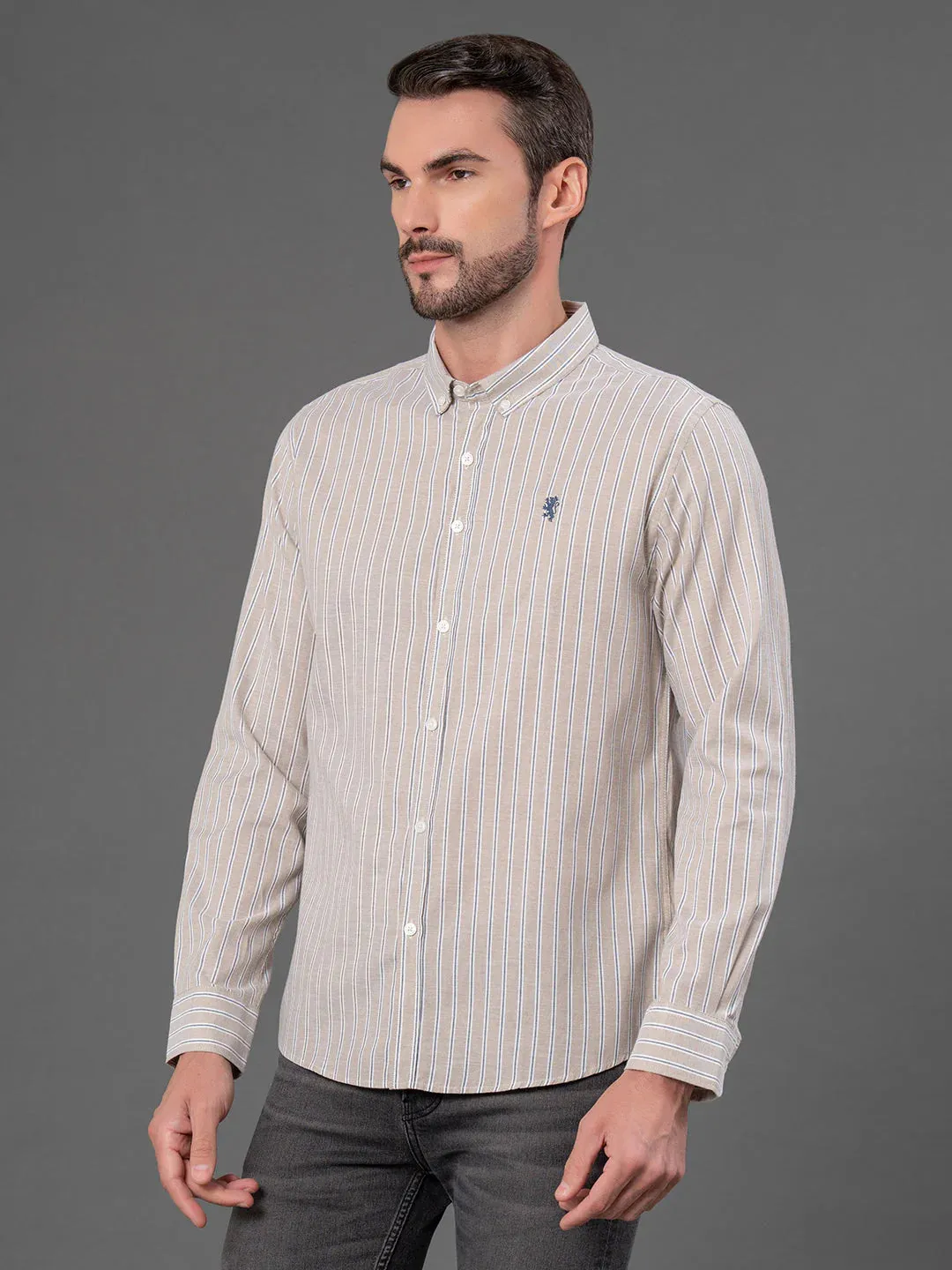 RedTape Charcoal Checked Shirt for Men | Classic & Versatile