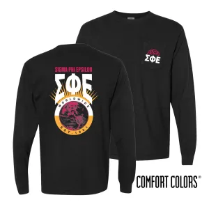 SigEp Comfort Colors Retro Worldwide Long Sleeve Tee