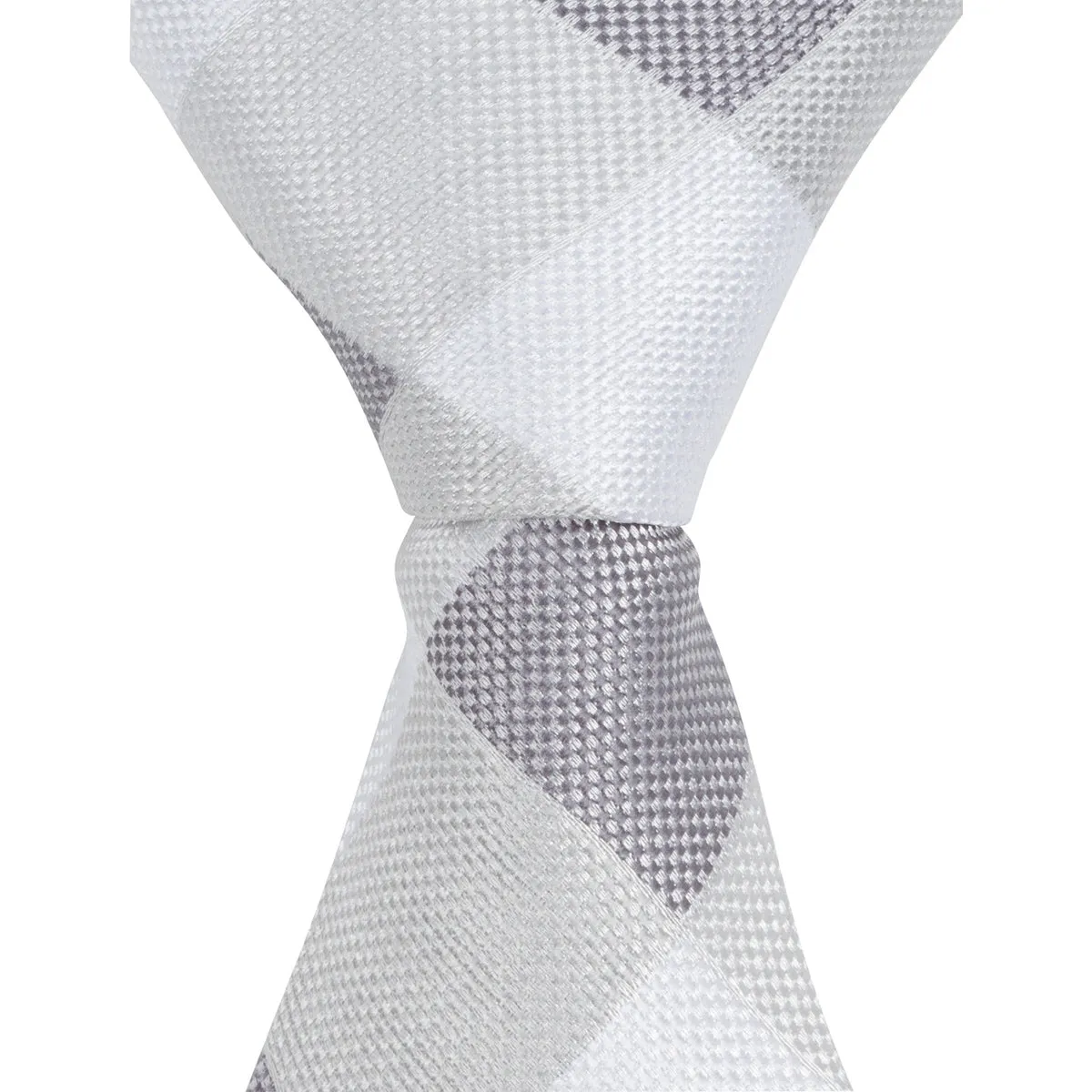 ST5 - Gray Diamond Plaid - Skinny Width