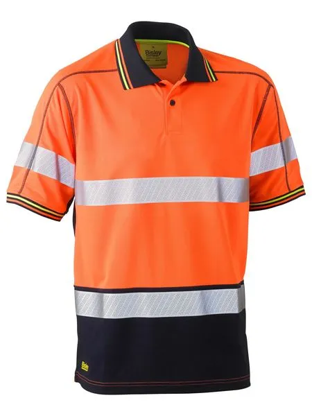 Taped Hi Vis Polyester Mesh Polo - BK1219T