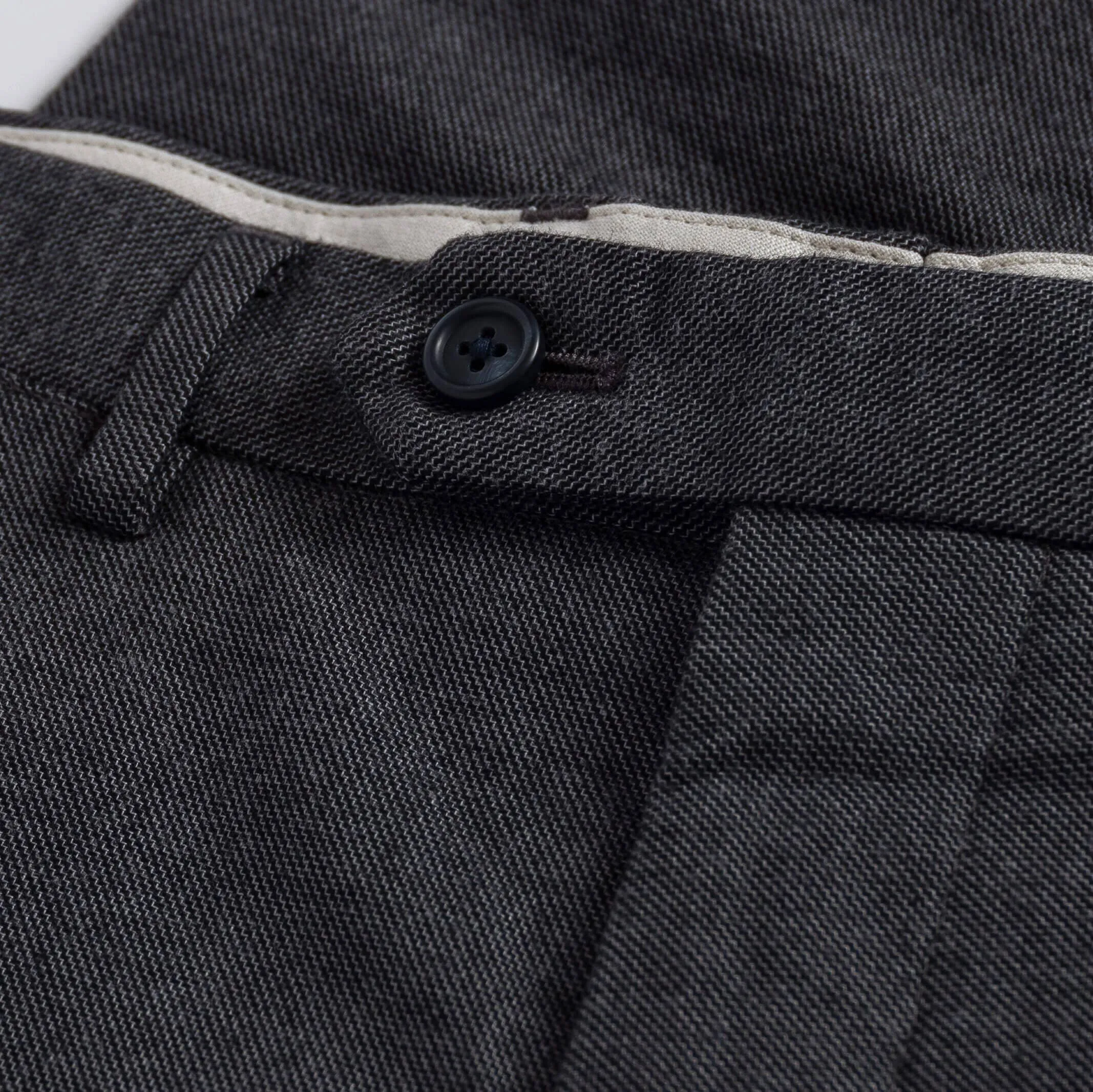 The Dark Grey Brushed Cotton Richmond Dress Chino Custom Pant