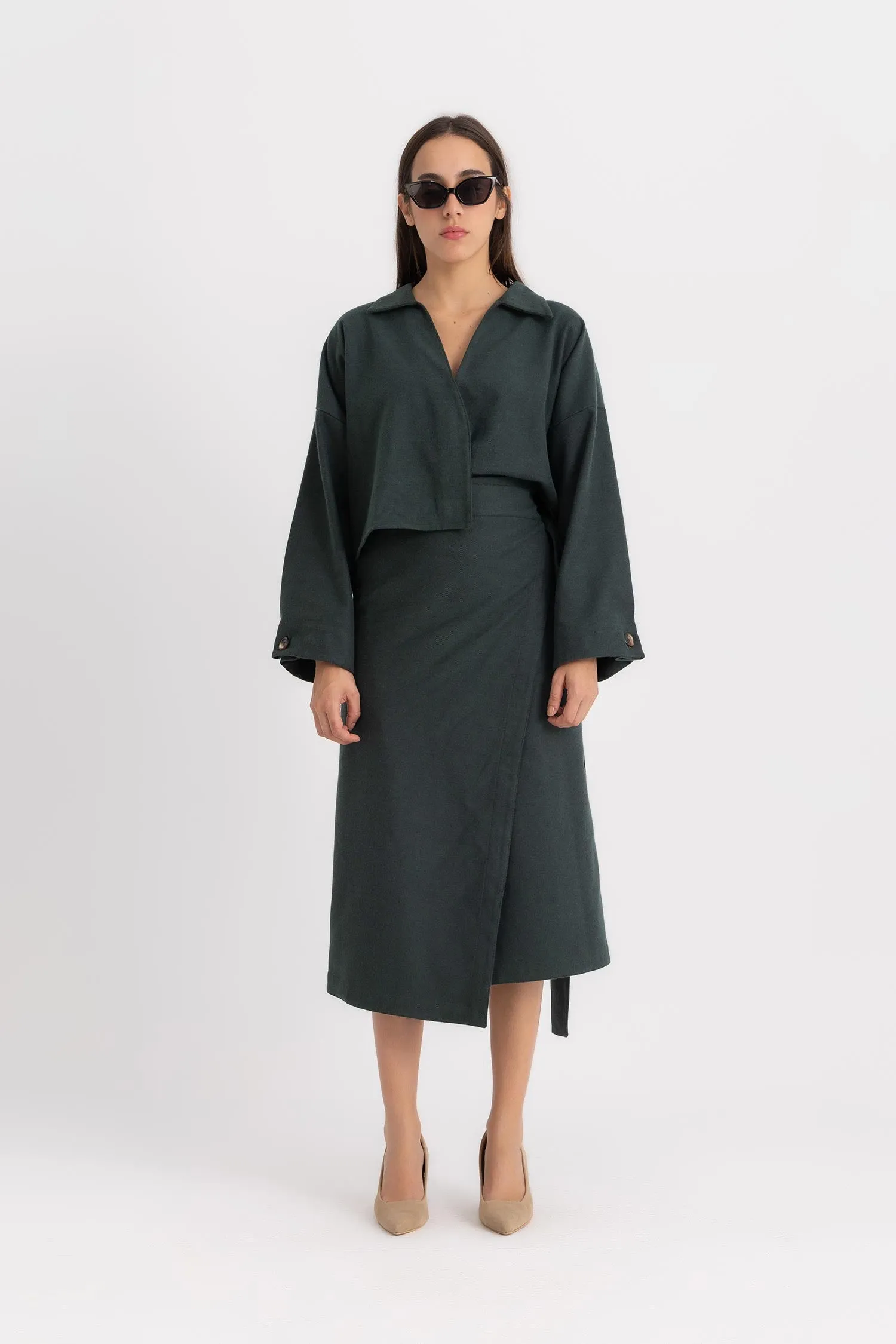 The Pola Cropped Shirt - Kei Dress