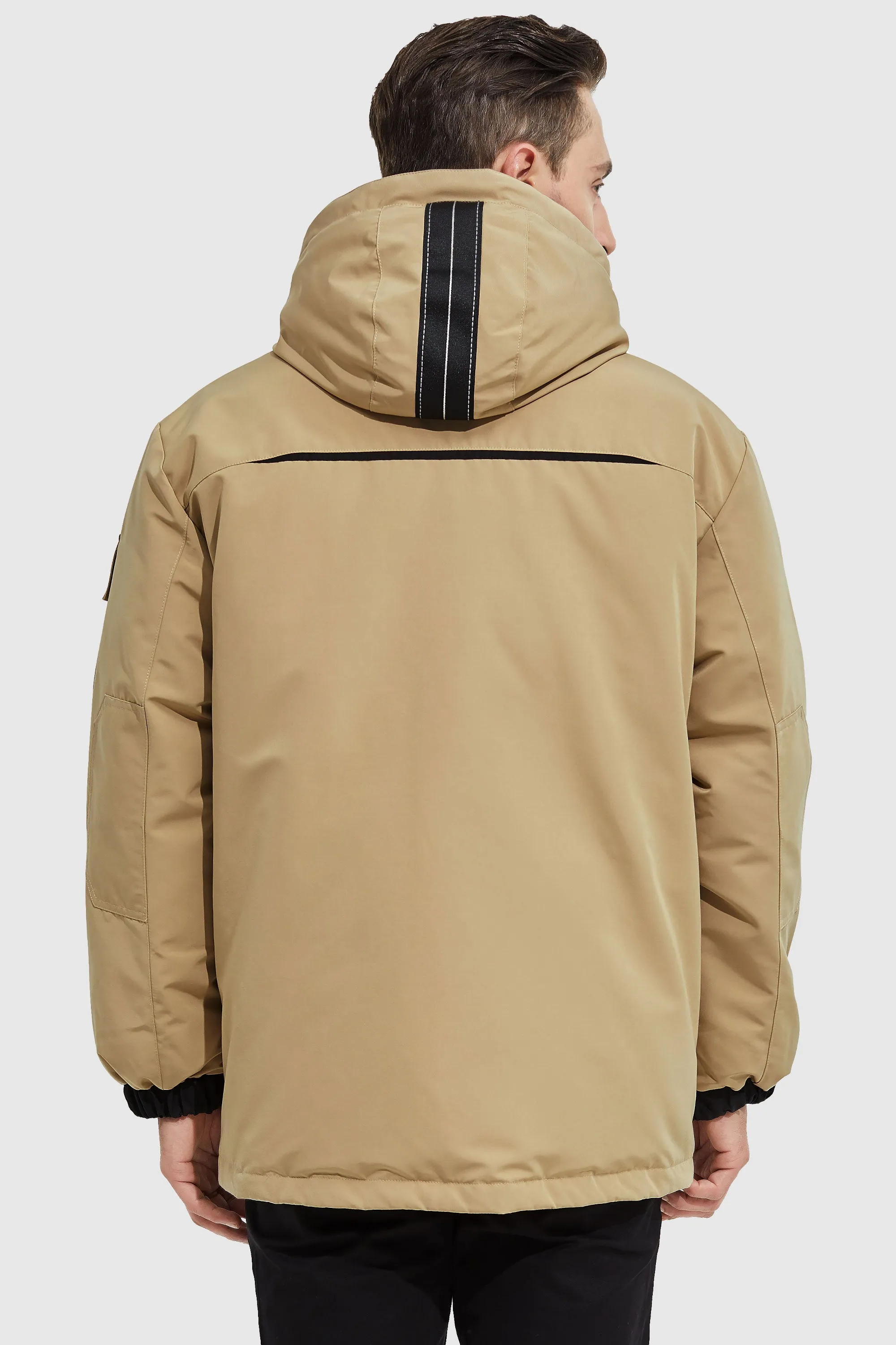 Warm Anorak  Detachable Hood Down Parka