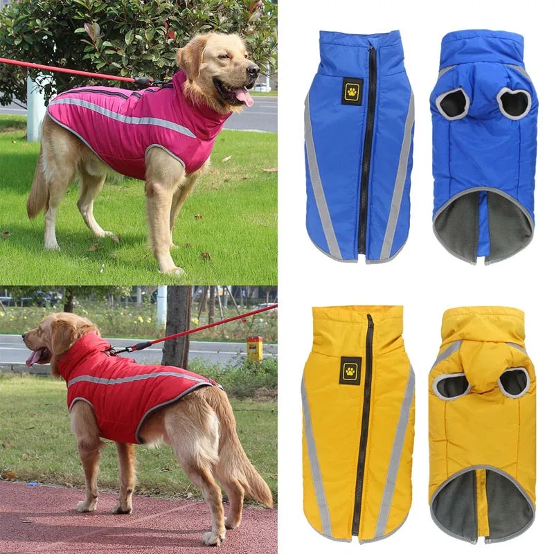 Waterproof Padded Fleece Jackets For Dogs