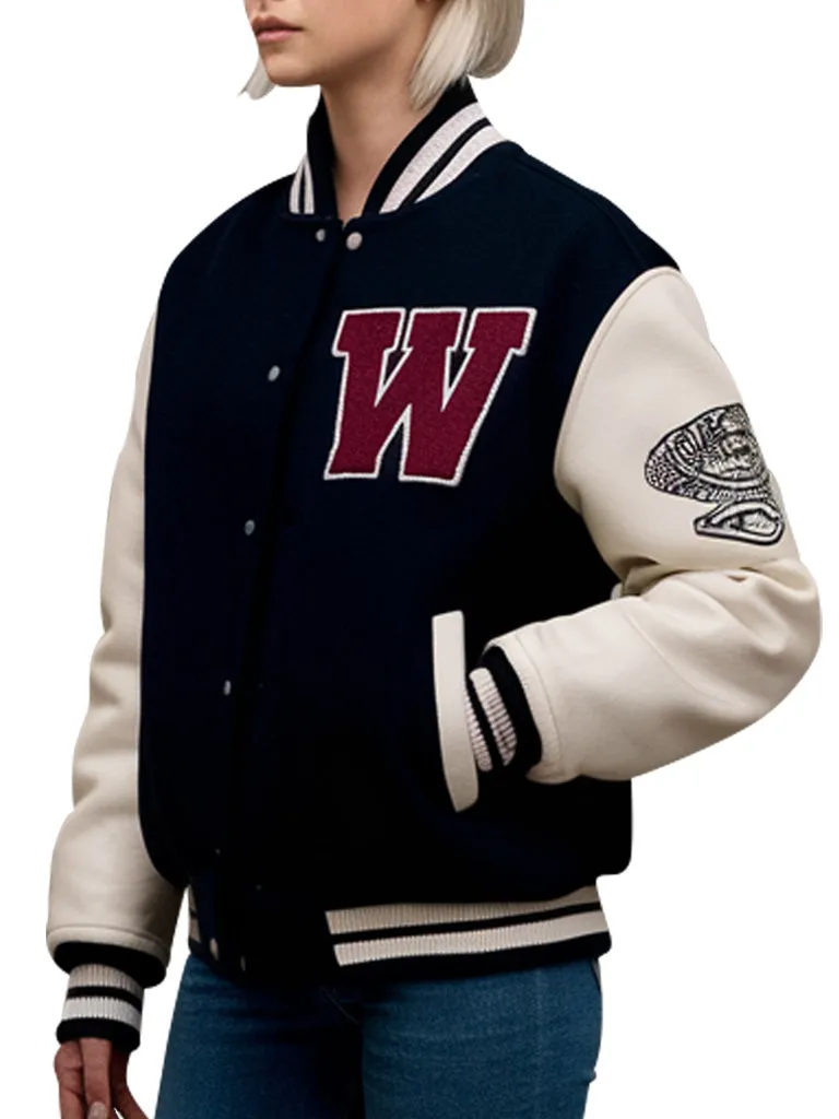 Women's W Logo Varsity Letterman Jacket