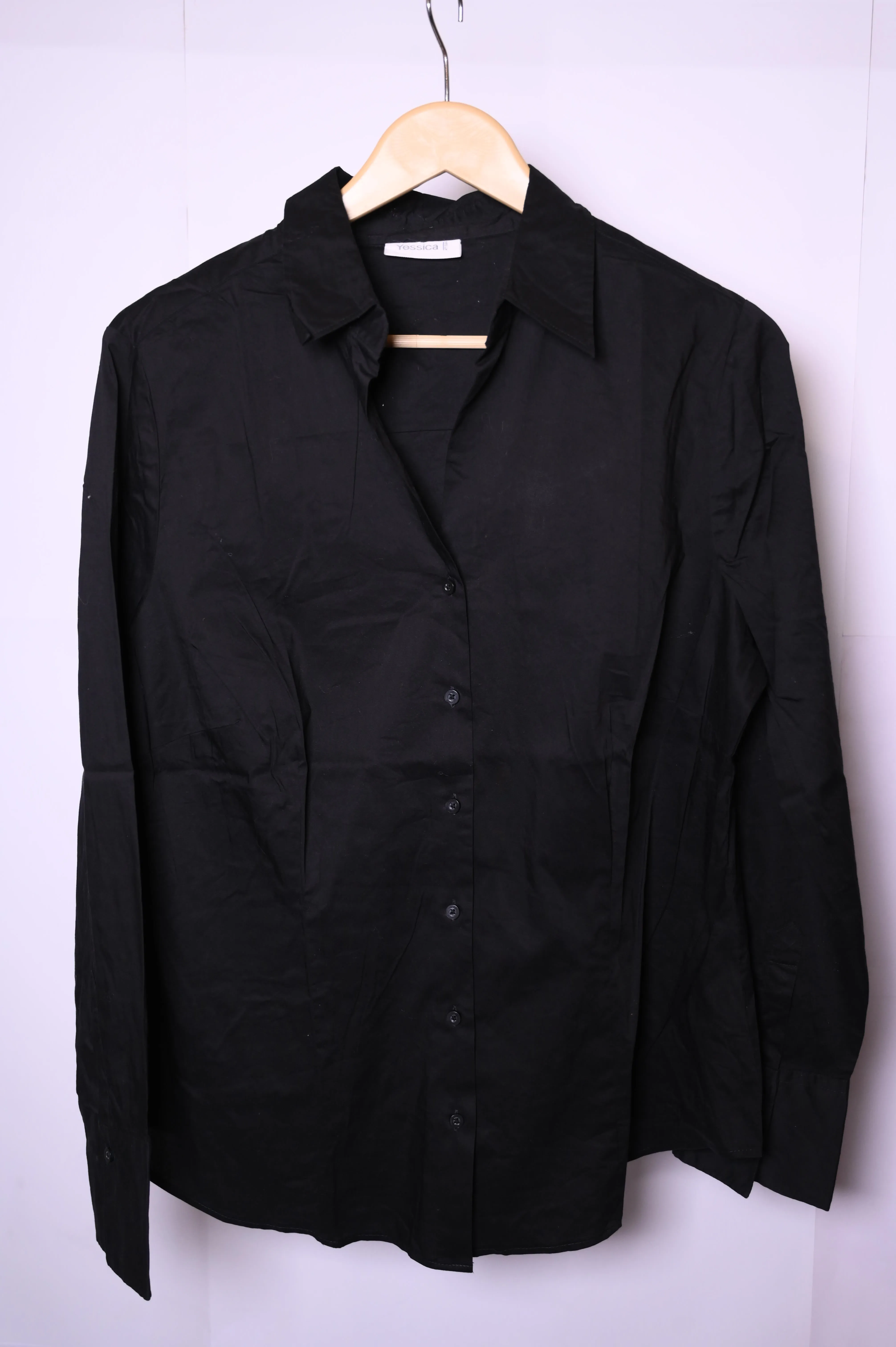 Yessica Black Button Down Shirt – XL